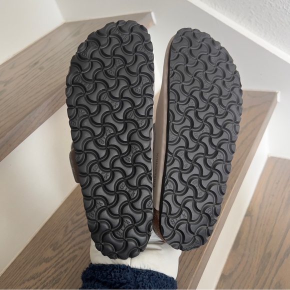 Birkenstock Anthropologie Boston Big Buckle Clogs in Stone Coin Grey - Picture 8 of 8